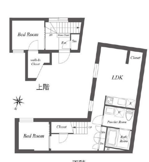 パセオ三軒茶屋イースト&ウエスト　E101号室　間取り