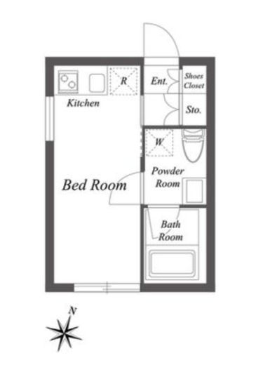パセオ三軒茶屋イースト&ウエスト　E303号室　間取り