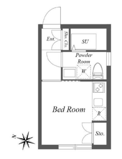パセオ三軒茶屋イースト&ウエスト　W303号室　間取り
