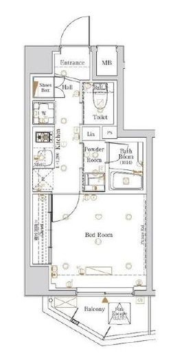 ログ戸越公園　201号室　間取り