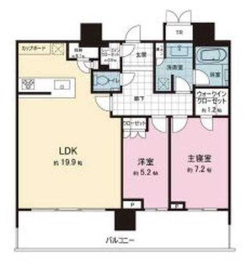 パークシティ武蔵小山ザタワー　2806号室　間取り