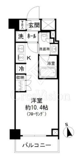 パークリュクス蒲田一丁目　507号室　間取り