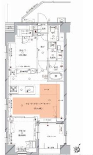 オーパスレジデンス目黒洗足　601号室　間取り