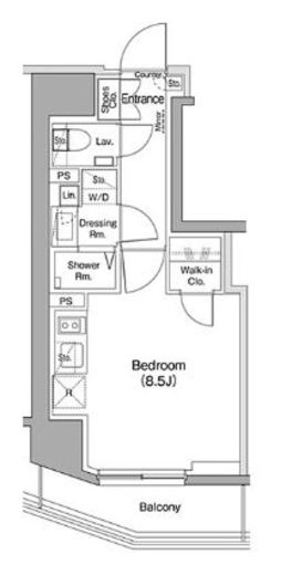 ザ・パークハビオ蒲田　602号室　間取り