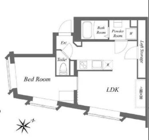 エクサム中目黒3　502号室　間取り