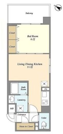 アストリア　205号室　間取り