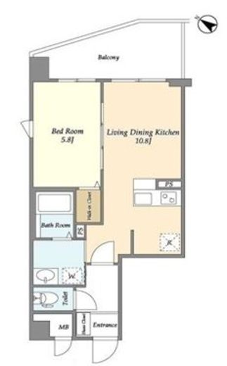 アストリア　301号室　間取り