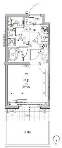 クレイシア目黒都立大学　102号室　間取り