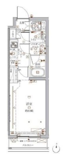 クレイシア目黒都立大学　210号室　間取り