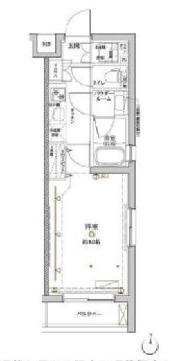クレイシア目黒都立大学　212号室　間取り