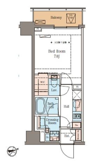 BluRock青葉台　603号室　間取り