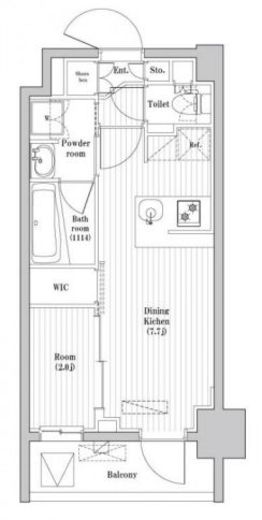 アジールコート蒲田　306号室　間取り