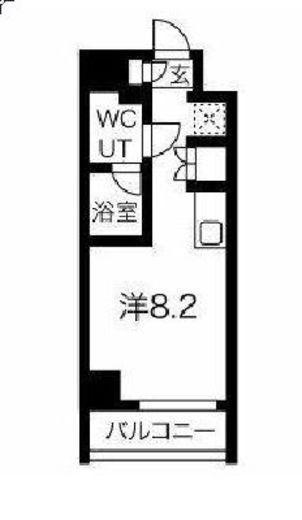 エルフォルテ品川フェリス　701号室　間取り