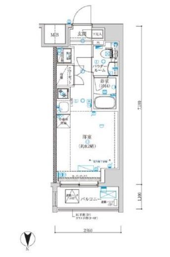 エルフォルテ品川フェリス　303号室　間取り