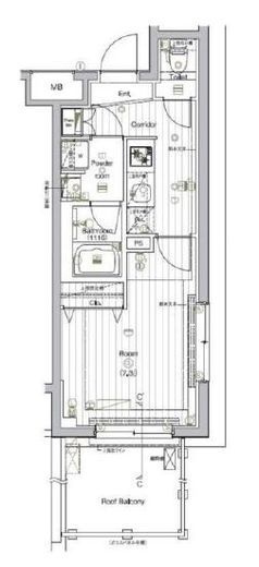 ザ・プレミアムキューブジー大崎　509号室　間取り
