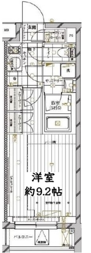 レガリス三軒茶屋　303号室　間取り