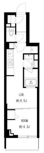 JP noie 駒沢大学　402号室　間取り