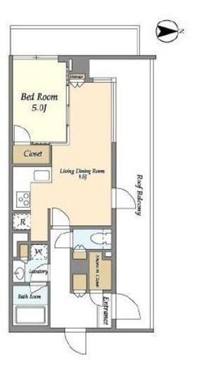 JP noie 駒沢大学　404号室　間取り