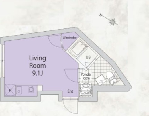 ノゾミオプレミア目黒　201号室　間取り