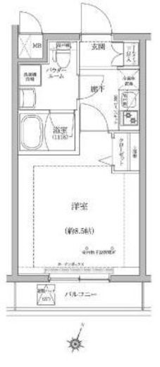 パティーナ蒲田　205号室　間取り
