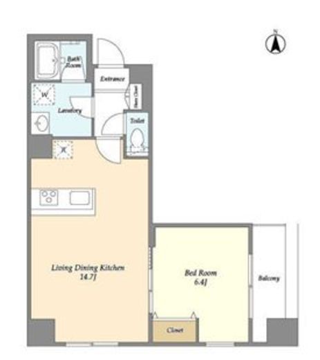 LOC’S DAITABASHI　503号室　間取り