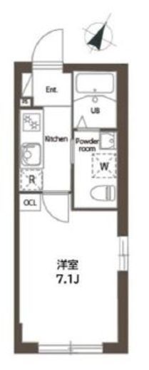 ドムススタイル目黒不動前　202号室　間取り