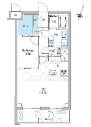 アーサ目黒八雲　402号室　間取り
