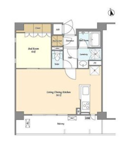 サンハイム雪が谷大塚　601号室　間取り