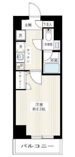 MAXIV北糀谷　602号室　間取り