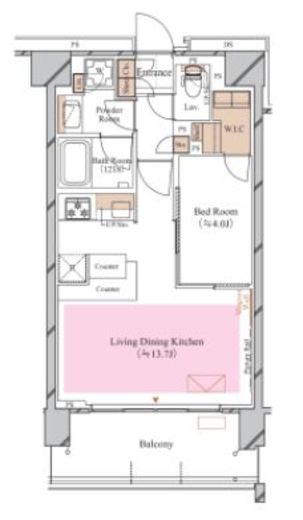 ブランシエスタ糀谷　202号室　間取り