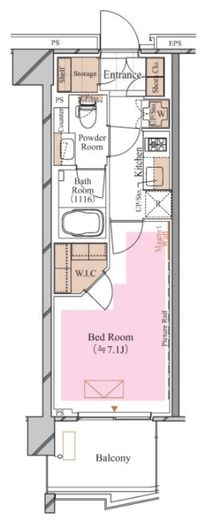 ブランシエスタ糀谷　510号室　間取り