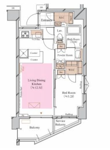 ブランシエスタ糀谷　601号室　間取り