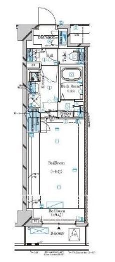 ガリシア下丸子リバーサイド　415号室　間取り
