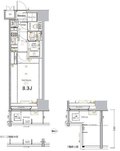 ラクラス蒲田2　402号室　間取り