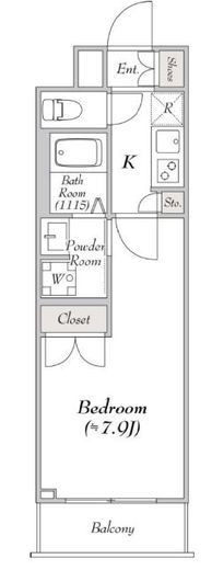 ミリアレジデンス馬込　102号室　間取り