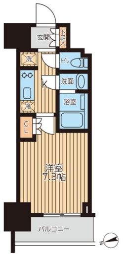 クロスレジデンス蒲田2　303号室　間取り