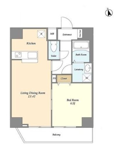 グランカーサ大森海岸　1501号室　間取り