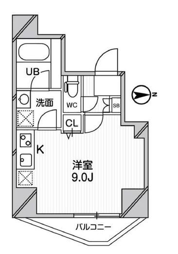 ジェノヴィア蒲田スカイガーデン　703号室　間取り