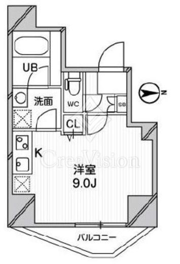 ジェノヴィア蒲田スカイガーデン　801号室　間取り