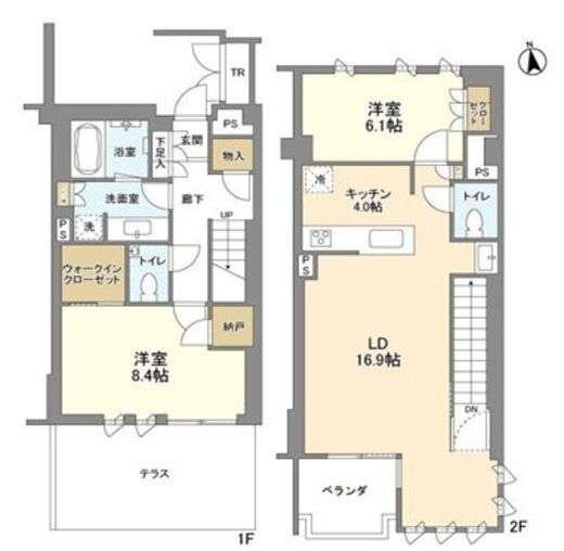 瀬田の杜ガーデン&テラス　W4号室　間取り