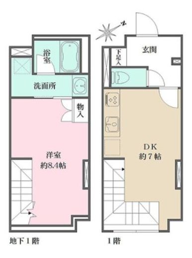 Fika大井町　205号室　間取り