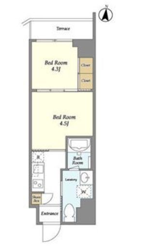 ミュプレ池上　103号室　間取り