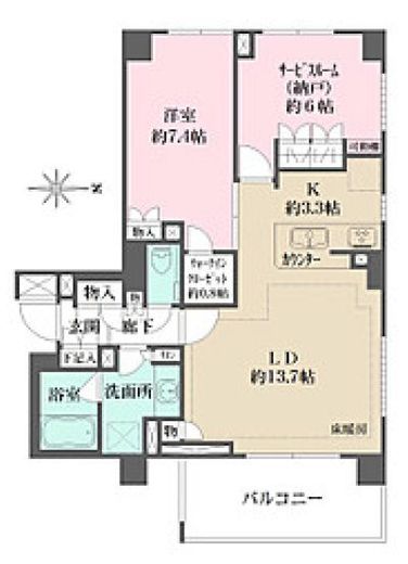 ベリスタ四谷大京町　101号室　間取り