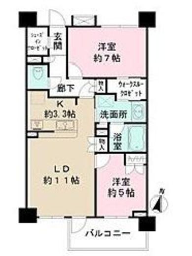ベリスタ四谷大京町　303号室　間取り