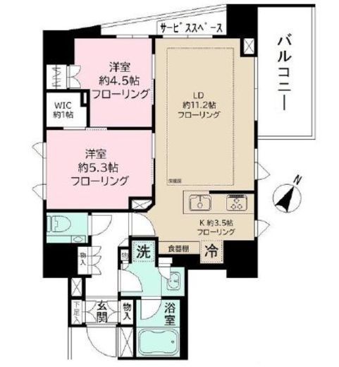 パークホームズ成城　404号室　間取り