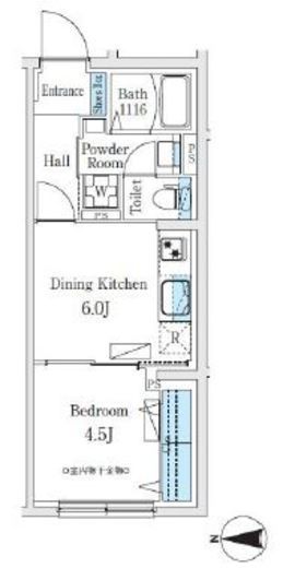 ラクラス旗の台　212号室　間取り