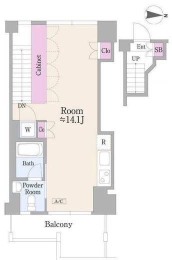 ROKA TERRAZZA （ロカテラーザ）　5312号室　間取り
