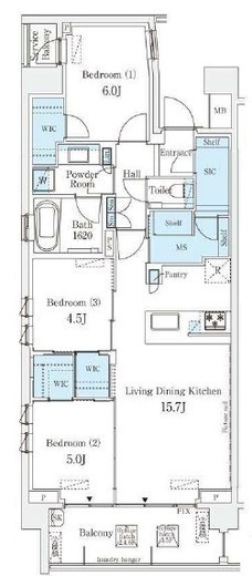 ライトテラス世田谷砧　204号室　間取り