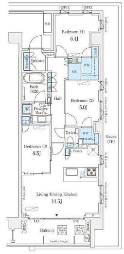ライトテラス世田谷砧　301号室　間取り