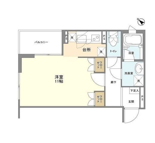 ヒルトップ北沢　302号室　間取り